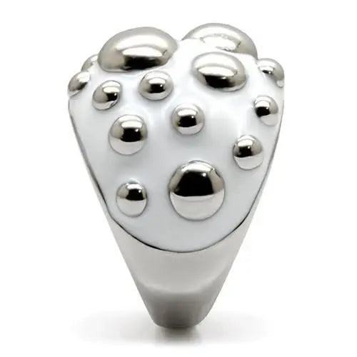 TK042 - High polished (no plating) Stainless Steel Ring with No Stone - Alamode - Flyclothing LLC