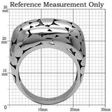 TK048 - High polished (no plating) Stainless Steel Ring with No Stone - Alamode - Flyclothing LLC