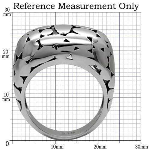 TK048 - High polished (no plating) Stainless Steel Ring with No Stone - Alamode - Flyclothing LLC