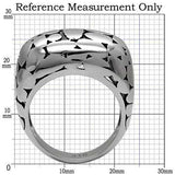 TK048 - High polished (no plating) Stainless Steel Ring with No Stone - Alamode - Flyclothing LLC