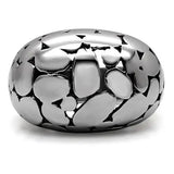 TK048 - High polished (no plating) Stainless Steel Ring with No Stone - Alamode - Flyclothing LLC