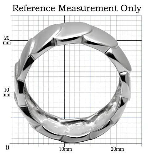 TK049 - High polished (no plating) Stainless Steel Ring with No Stone - Alamode - Flyclothing LLC