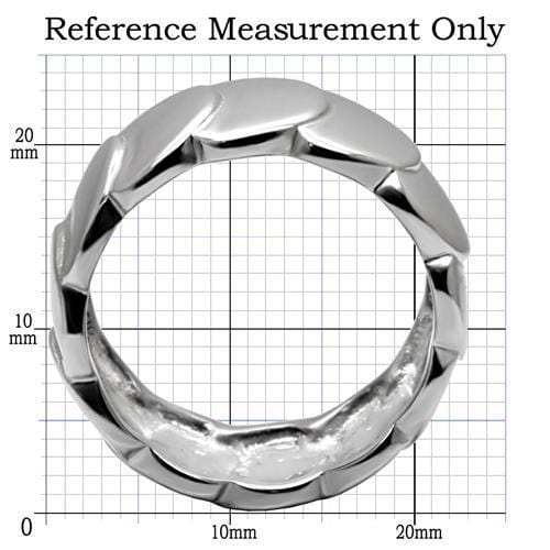 TK049 - High polished (no plating) Stainless Steel Ring with No Stone - Alamode - Flyclothing LLC