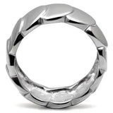 TK049 - High polished (no plating) Stainless Steel Ring with No Stone - Alamode - Flyclothing LLC