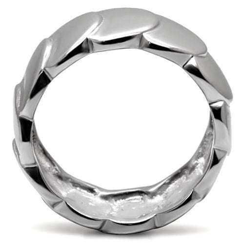 TK049 - High polished (no plating) Stainless Steel Ring with No Stone - Alamode - Flyclothing LLC
