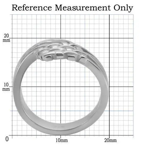 TK054 - High polished (no plating) Stainless Steel Ring with No Stone - Alamode - Flyclothing LLC
