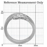 TK054 - High polished (no plating) Stainless Steel Ring with No Stone - Alamode - Flyclothing LLC