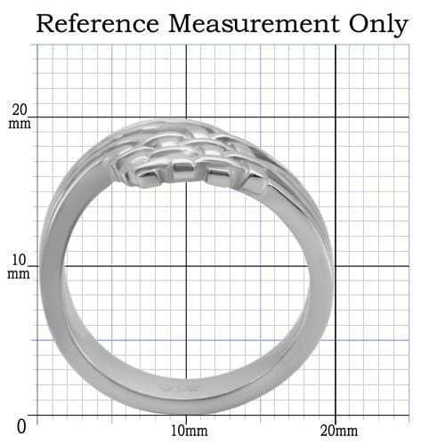 TK054 - High polished (no plating) Stainless Steel Ring with No Stone - Alamode - Flyclothing LLC