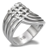 TK054 - High polished (no plating) Stainless Steel Ring with No Stone