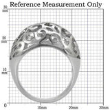 TK055 - High polished (no plating) Stainless Steel Ring with No Stone - Alamode - Flyclothing LLC