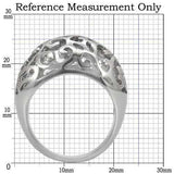 TK055 - High polished (no plating) Stainless Steel Ring with No Stone - Alamode - Flyclothing LLC