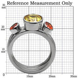 Kaela Cocktail Ring - Stainless Steel, AAA CZ , Multi Color - TK095 - Alamode - Flyclothing LLC