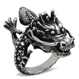 TK1012 - High polished (no plating) Stainless Steel Ring with No Stone - Alamode - Flyclothing LLC