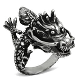 TK1012 - High polished (no plating) Stainless Steel Ring with No Stone - Alamode