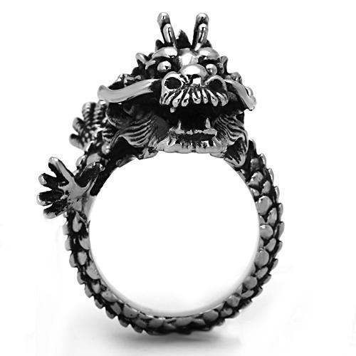 TK1012 - High polished (no plating) Stainless Steel Ring with No Stone - Alamode - Flyclothing LLC