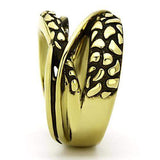 TK1025 - IP Gold(Ion Plating) Stainless Steel Ring with No Stone - Alamode - Flyclothing LLC