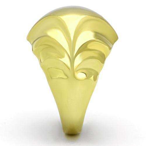 TK1026 - IP Gold(Ion Plating) Stainless Steel Ring with No Stone - Alamode - Flyclothing LLC