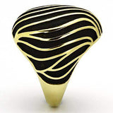 TK1037 - IP Gold(Ion Plating) Stainless Steel Ring with No Stone - Alamode - Flyclothing LLC