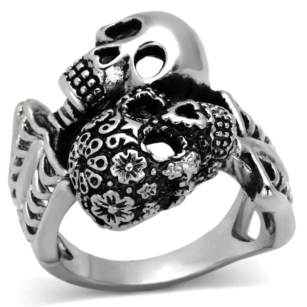 TK1039 - High polished (no plating) Stainless Steel Ring with No Stone - Alamode