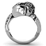 TK1039 - High polished (no plating) Stainless Steel Ring with No Stone - Alamode - Flyclothing LLC