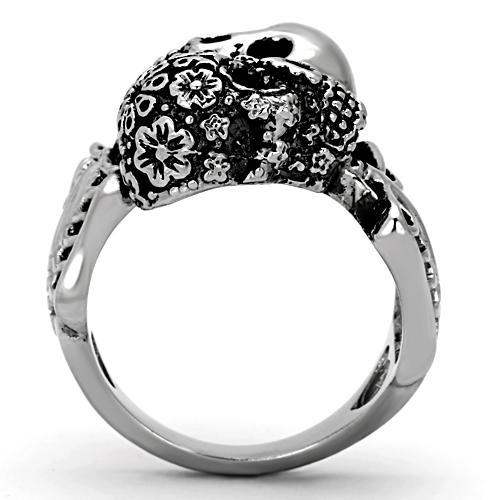 TK1039 - High polished (no plating) Stainless Steel Ring with No Stone - Alamode - Flyclothing LLC