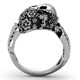 TK1039 - High polished (no plating) Stainless Steel Ring with No Stone - Alamode - Flyclothing LLC