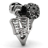 TK1039 - High polished (no plating) Stainless Steel Ring with No Stone - Alamode - Flyclothing LLC