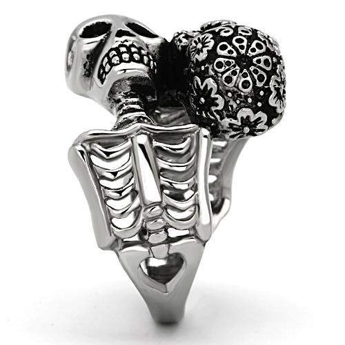 TK1039 - High polished (no plating) Stainless Steel Ring with No Stone - Alamode - Flyclothing LLC