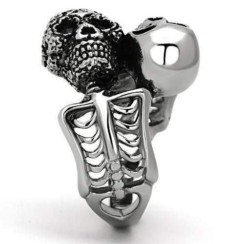 TK1039 - High polished (no plating) Stainless Steel Ring with No Stone - Alamode - Flyclothing LLC