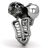 TK1039 - High polished (no plating) Stainless Steel Ring with No Stone - Alamode - Flyclothing LLC