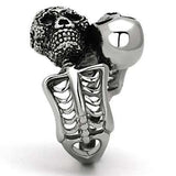 TK1039 - High polished (no plating) Stainless Steel Ring with No Stone - Alamode - Flyclothing LLC