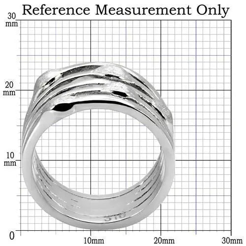 TK106 - High polished (no plating) Stainless Steel Ring with No Stone - Alamode - Flyclothing LLC