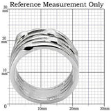 TK106 - High polished (no plating) Stainless Steel Ring with No Stone - Alamode - Flyclothing LLC