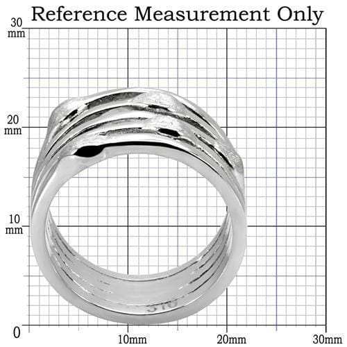 TK106 - High polished (no plating) Stainless Steel Ring with No Stone - Alamode - Flyclothing LLC