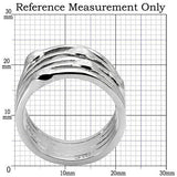 TK106 - High polished (no plating) Stainless Steel Ring with No Stone - Alamode