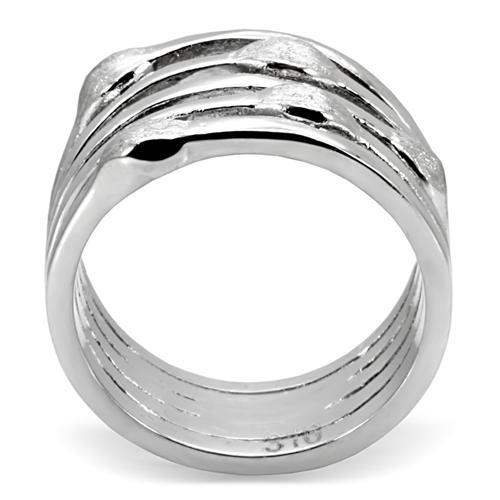 TK106 - High polished (no plating) Stainless Steel Ring with No Stone - Alamode - Flyclothing LLC
