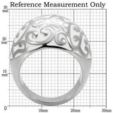 TK107 - High polished (no plating) Stainless Steel Ring with No Stone - Alamode - Flyclothing LLC