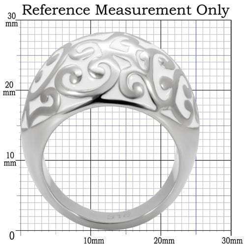 TK107 - High polished (no plating) Stainless Steel Ring with No Stone - Alamode - Flyclothing LLC