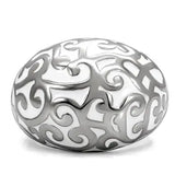 TK107 - High polished (no plating) Stainless Steel Ring with No Stone - Alamode - Flyclothing LLC