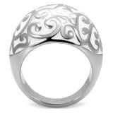 TK107 - High polished (no plating) Stainless Steel Ring with No Stone - Alamode - Flyclothing LLC