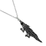 TK1124 - High polished (no plating) Stainless Steel Pendant with Top Grade Crystal in Jet - Alamode - Flyclothing LLC