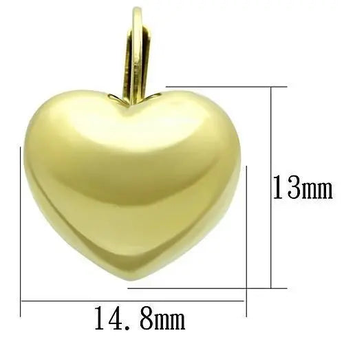 TK1128 - IP Gold(Ion Plating) Stainless Steel Earrings with No Stone - Alamode - Flyclothing LLC