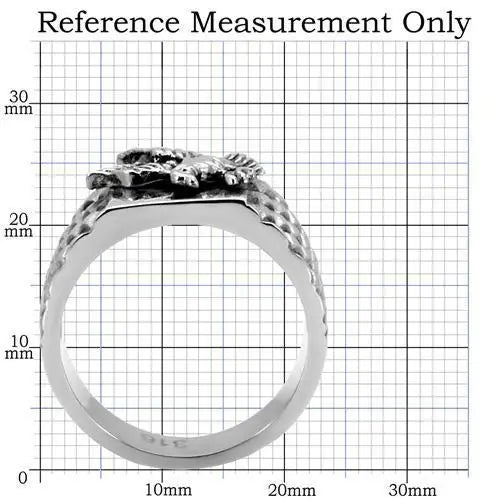 TK126 - High polished (no plating) Stainless Steel Ring with No Stone - Alamode - Flyclothing LLC