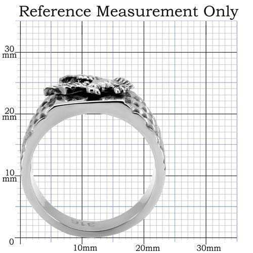 TK126 - High polished (no plating) Stainless Steel Ring with No Stone - Alamode - Flyclothing LLC
