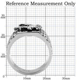 TK126 - High polished (no plating) Stainless Steel Ring with No Stone - Alamode