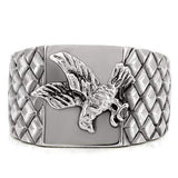 TK126 - High polished (no plating) Stainless Steel Ring with No Stone - Alamode - Flyclothing LLC