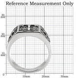 TK127 - High polished (no plating) Stainless Steel Ring with No Stone - Alamode