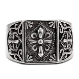 TK127 - High polished (no plating) Stainless Steel Ring with No Stone - Alamode - Flyclothing LLC