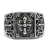TK127 - High polished (no plating) Stainless Steel Ring with No Stone - Alamode