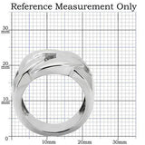 TK131 - High polished (no plating) Stainless Steel Ring with No Stone - Alamode - Flyclothing LLC